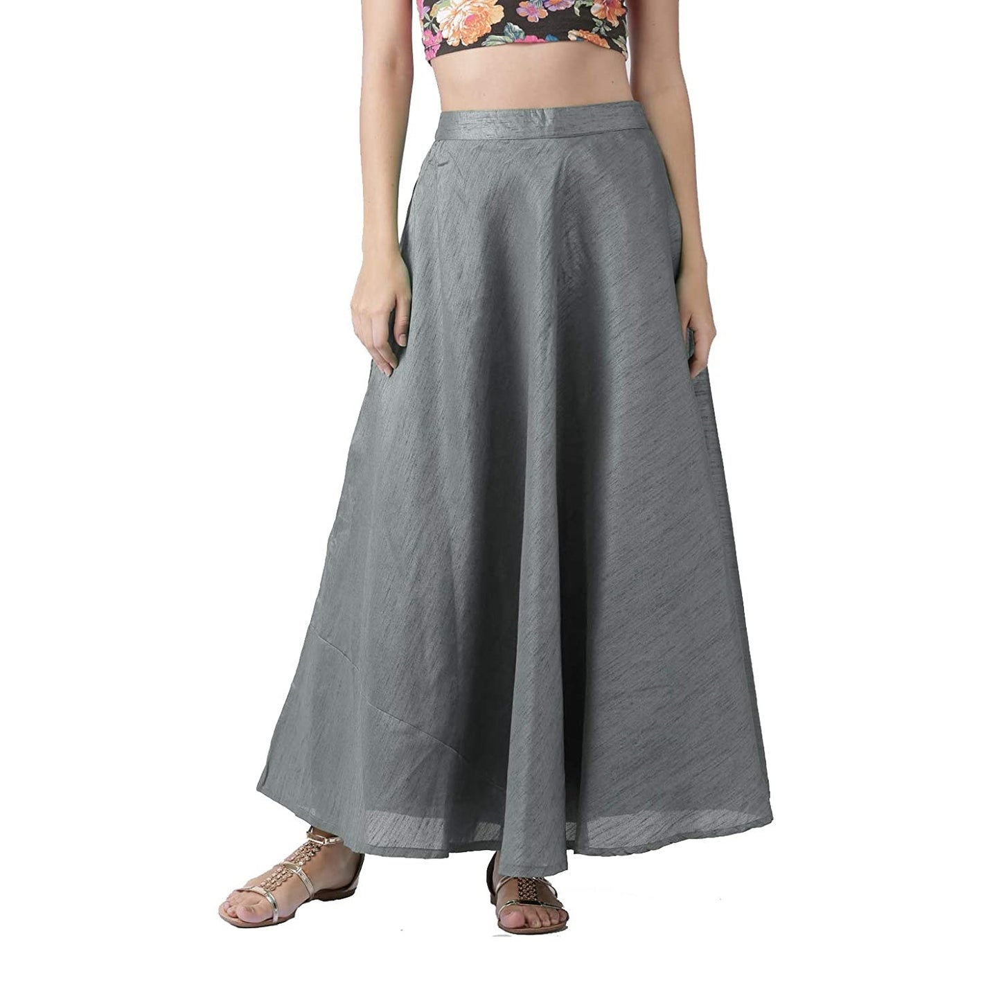 Vastraa Fusion Skirt Urban - Full Length - Chanderi sKIRT