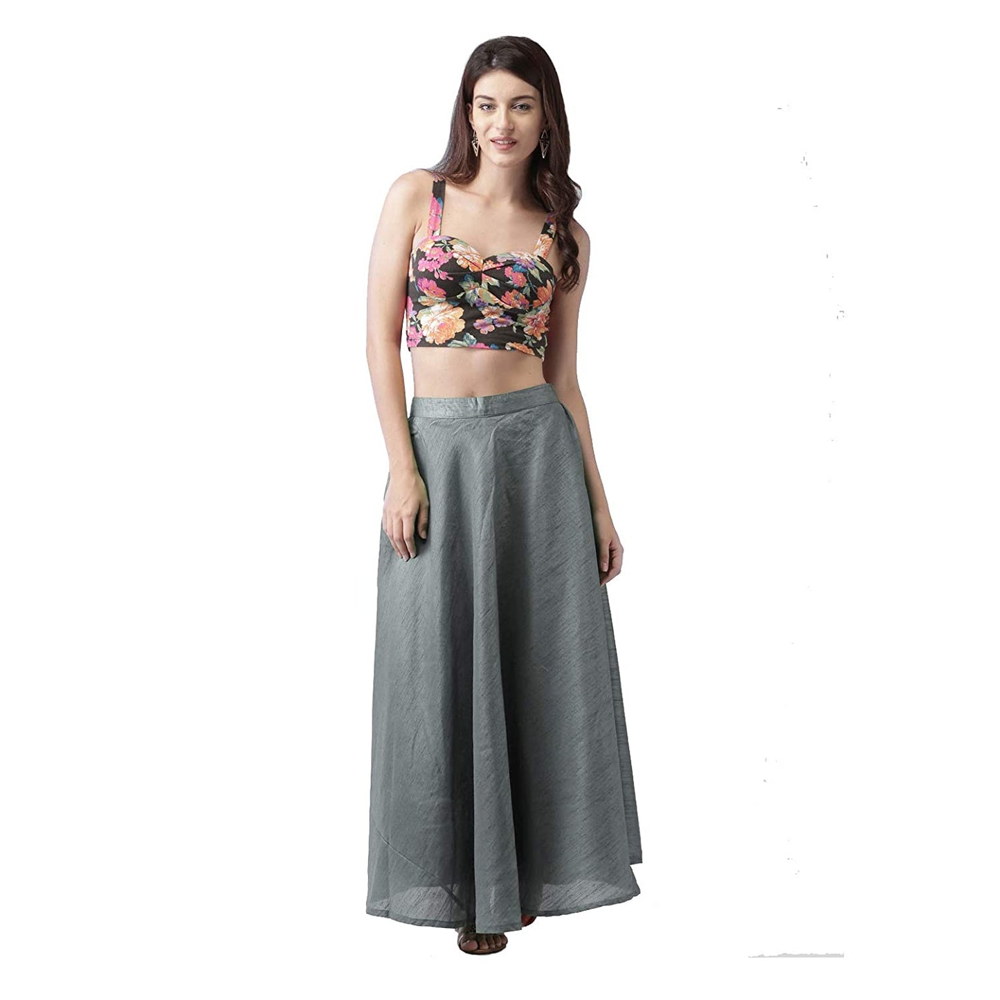 Vastraa Fusion Skirt Urban - Full Length - Chanderi sKIRT