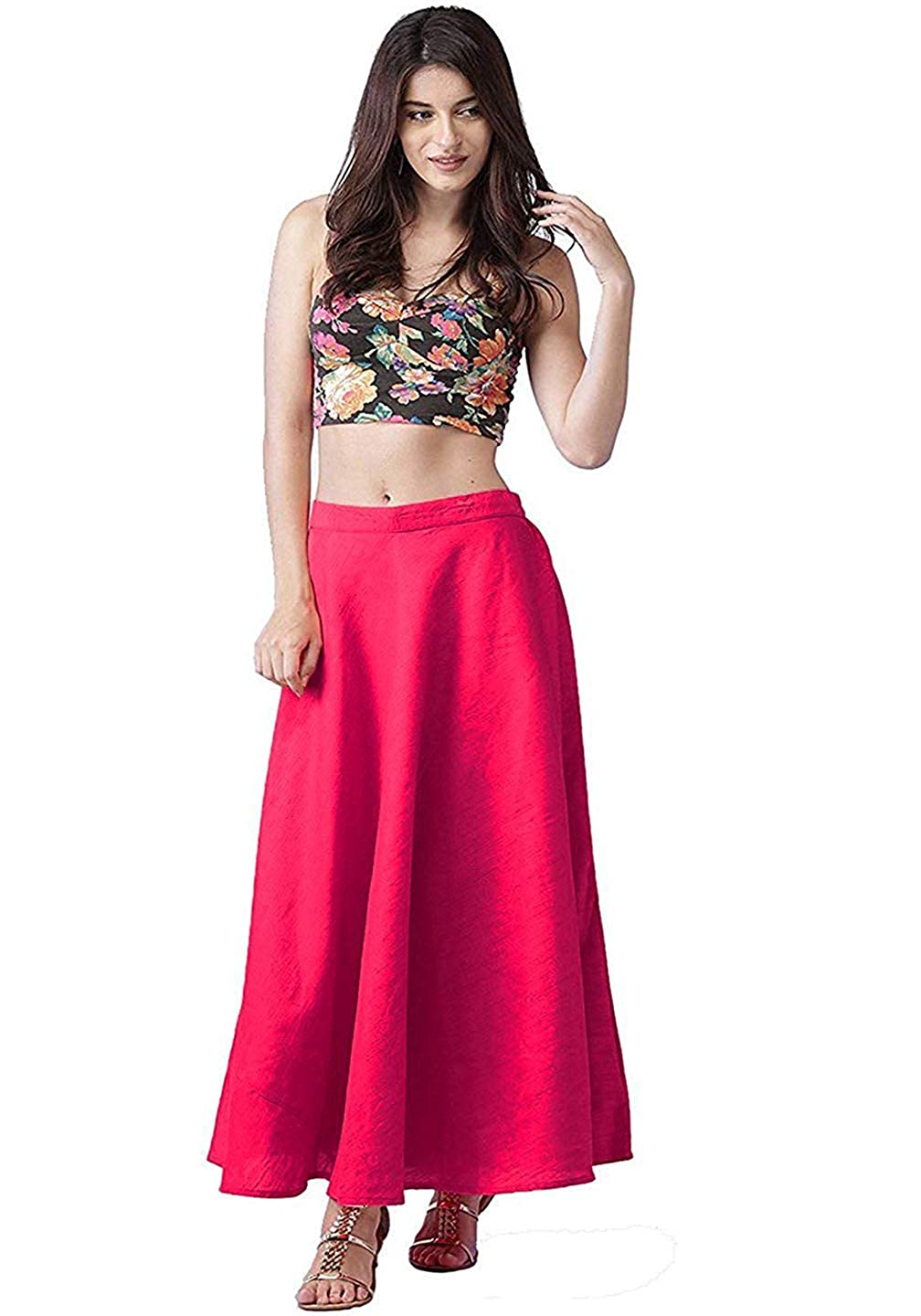 Vastraa Fusion Skirt Urban - Full Length - Chanderi Skirt