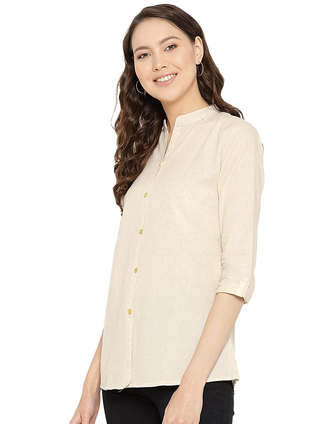 Vastraa Fusion" Cotton Flex Solid Top for Girls/Women