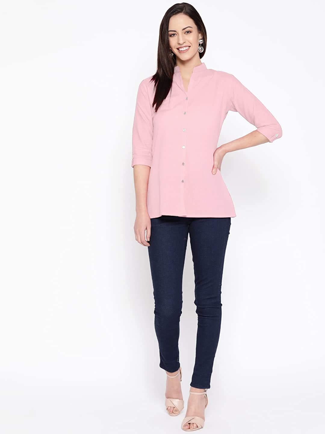 Vastraa Fusion" Cotton Flex Solid Top for Girls/Women
