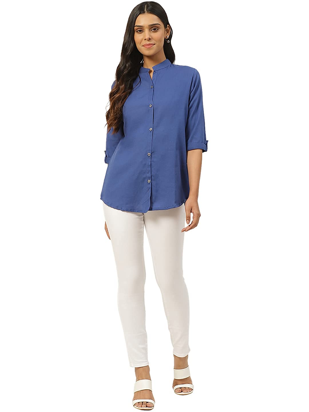 Vastraa Fusion" Cotton Flex Solid Top for Girls/Women