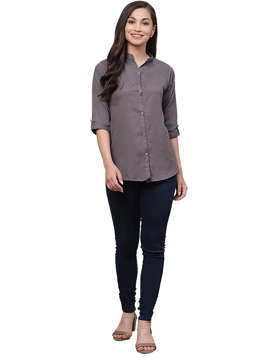 Vastraa Fusion" Cotton Flex Solid Top for Girls/Women