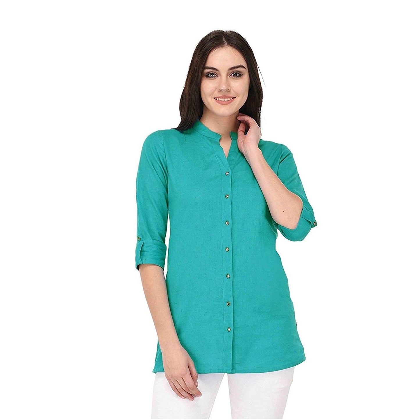 Vastraa Fusion" Cotton Flex Solid Top for Girls/Women