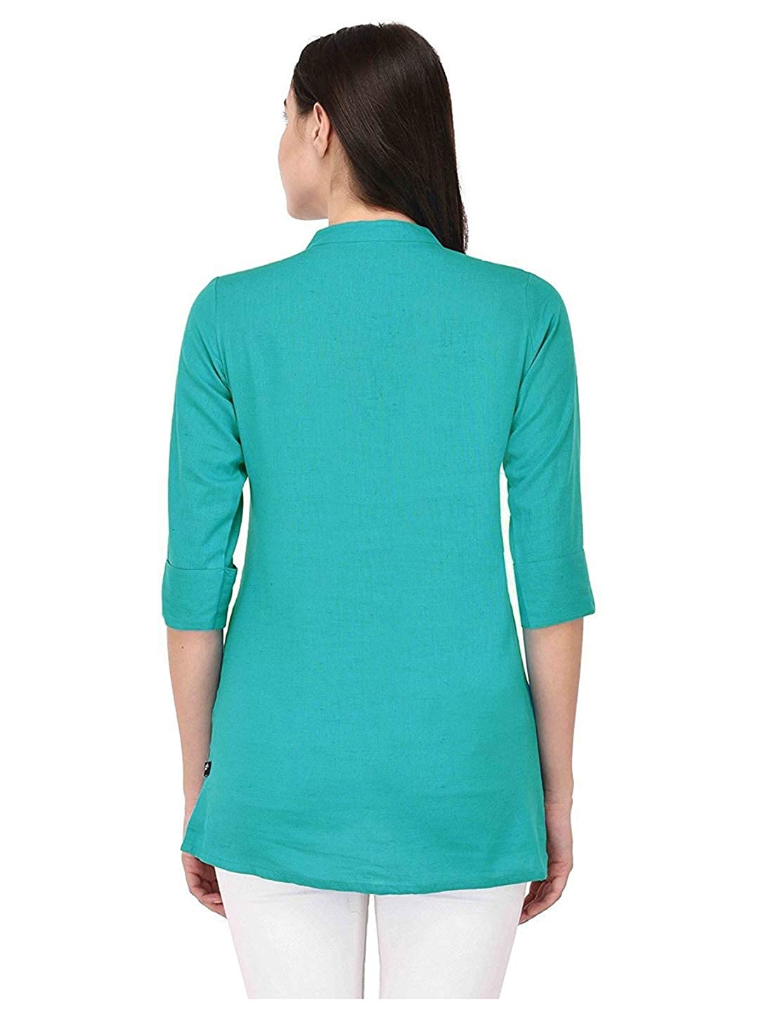 Vastraa Fusion" Cotton Flex Solid Top for Girls/Women