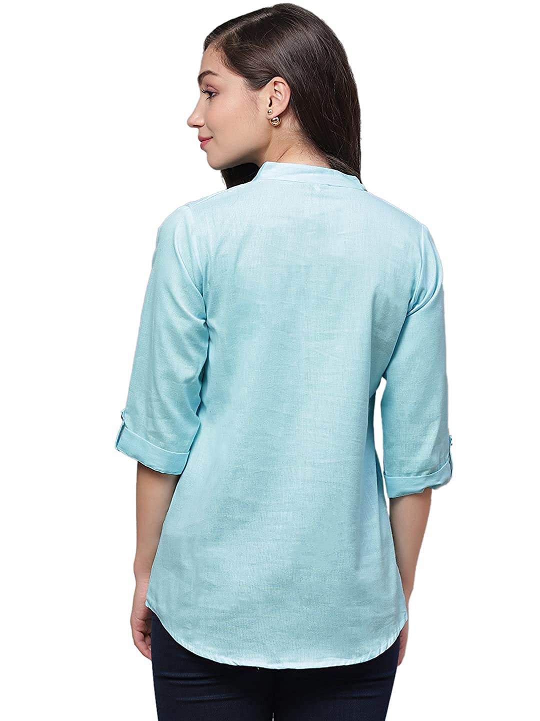 Vastraa Fusion" Cotton Flex Solid Top for Girls/Women