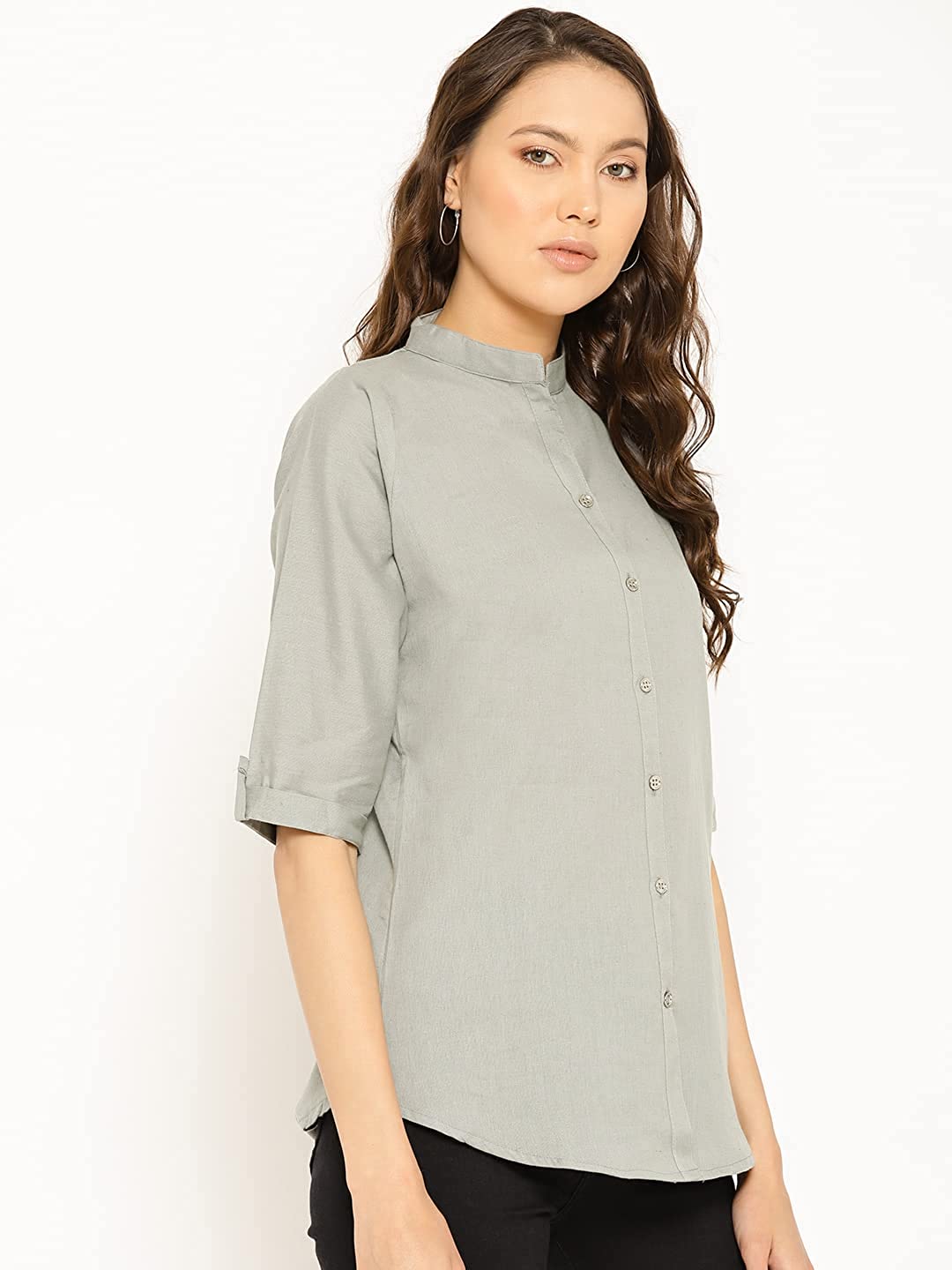 Vastraa Fusion" Cotton Flex Solid Top for Girls/Women