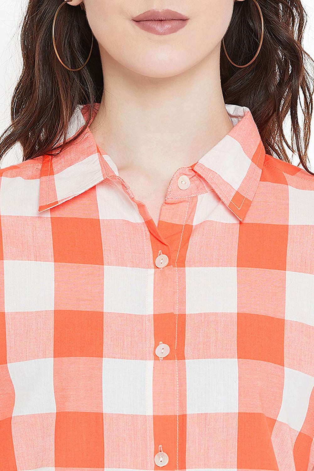 Vastraa Fusion Women's Cotton Checkered Shirt