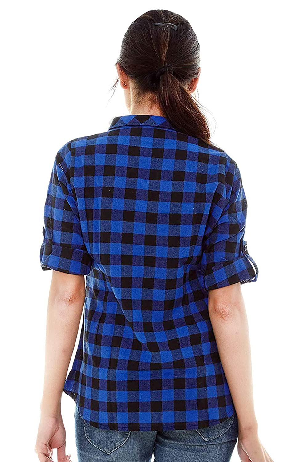 Vastraa Fusion Women's Cotton Checkered Shirt