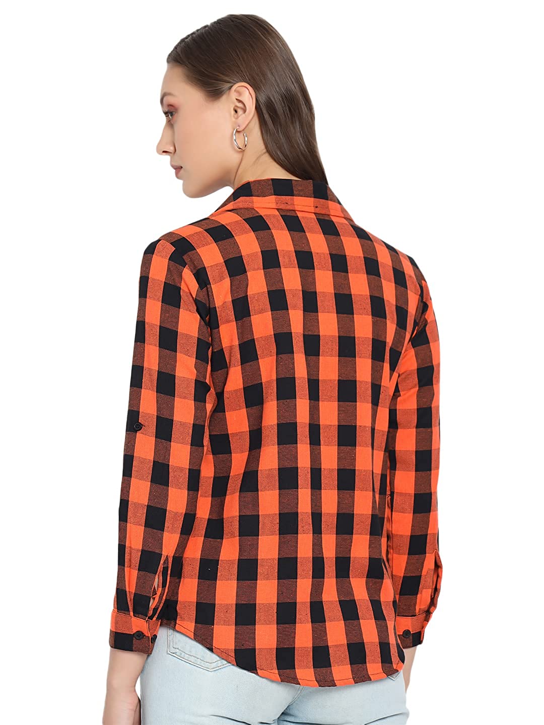 Vastraa Fusion Women's Cotton Checkered Shirt