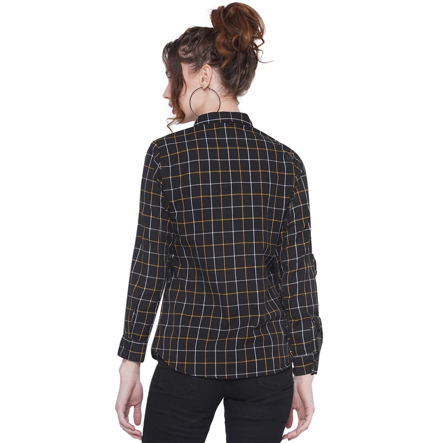 Vastraa Fusion Women's Cotton Checkered Shirt