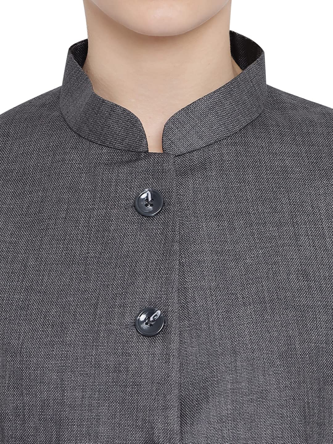 Vastraa Fusion Ladies Modi Jacket / Waistcoat - Plain Solid Colurs - Cotton Mix Nehru Jacket