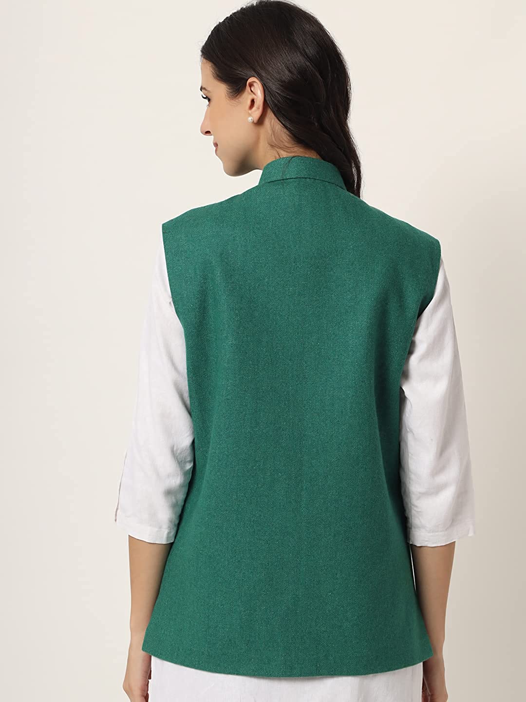 Vastraa Fusion Ladies Modi Jacket / Waistcoat - Plain Solid Colors - Woolen Jacket