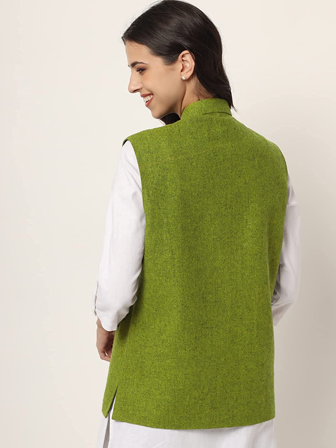 Vastraa Fusion Ladies Modi Jacket / Waistcoat - Plain Solid Colors - Woolen Jacket