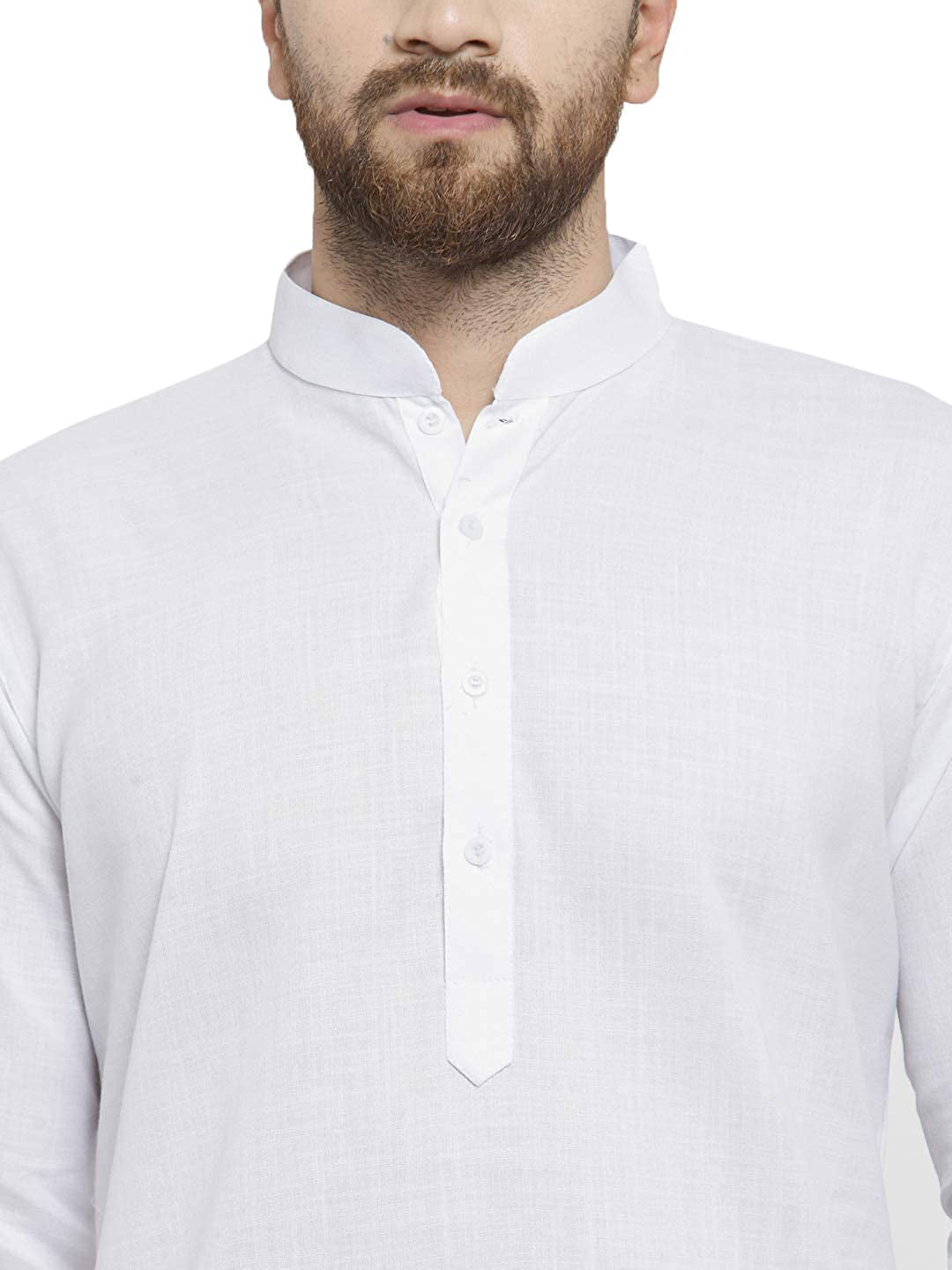 Vastraa Fusion Men's Solid Cotton Solid Kurta