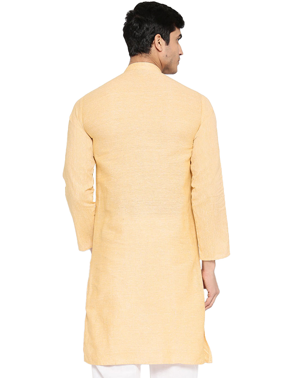 Vastraa Fusion Men's Solid Cotton Solid Kurta