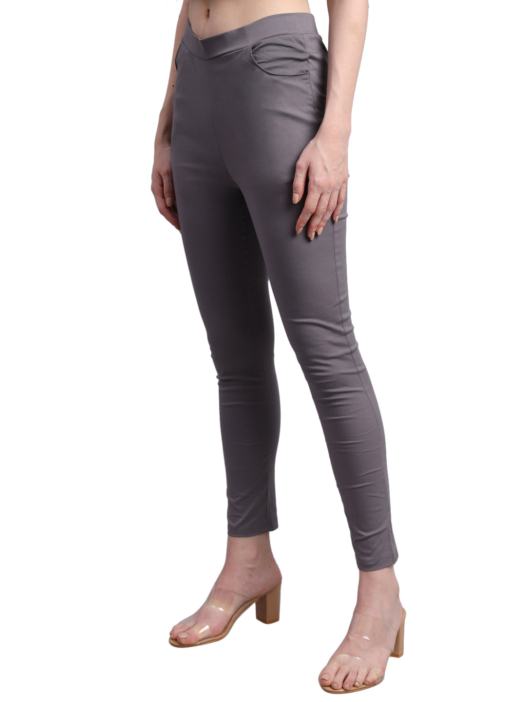 Vastraa Fusion Glamarours Cotton Stretchable Casual Cigarette Lycra Pants for Ladies/Women