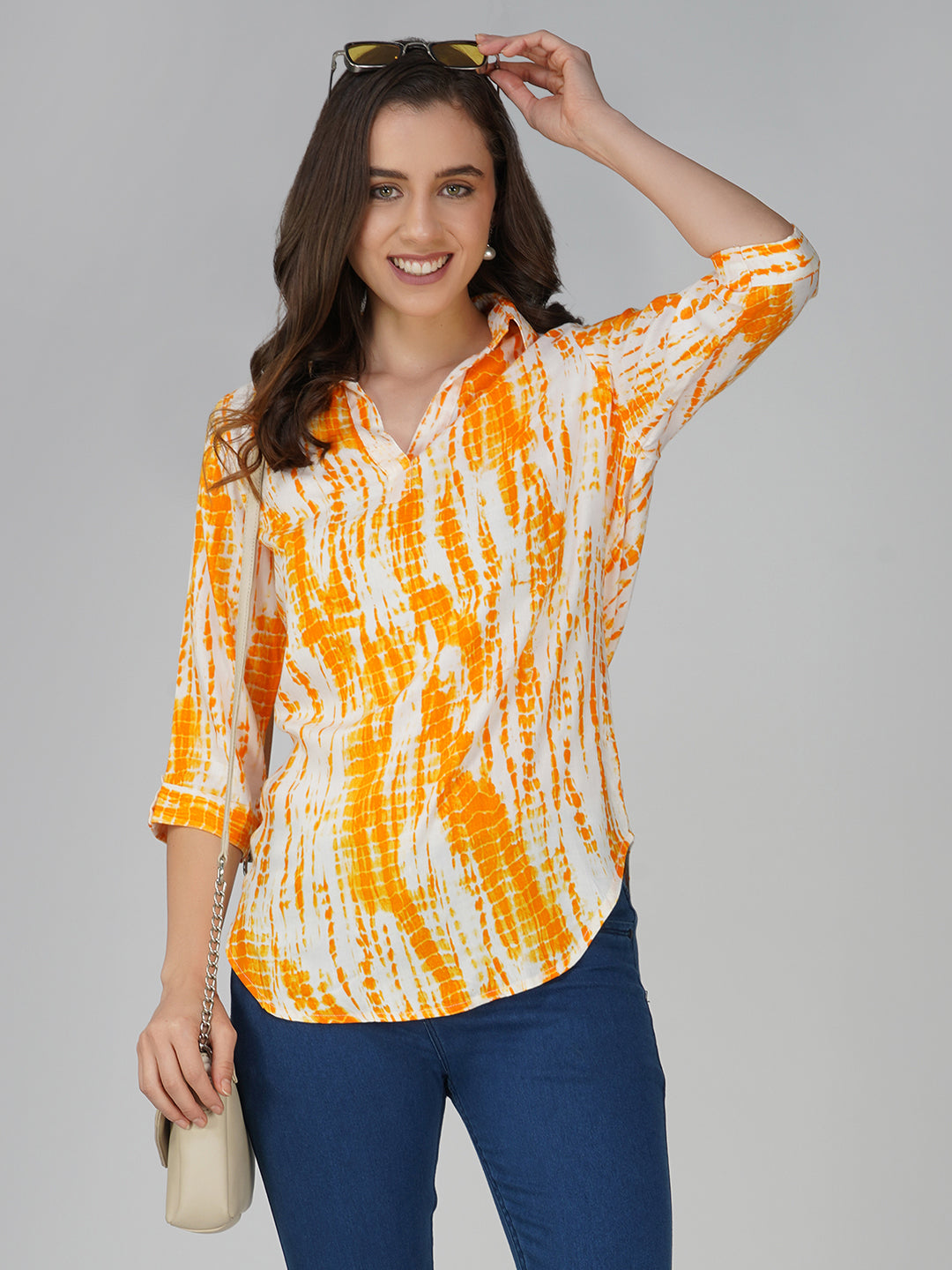 Vastraa Fusion Women's Rayon Festival and Regular Wear Printed Tops