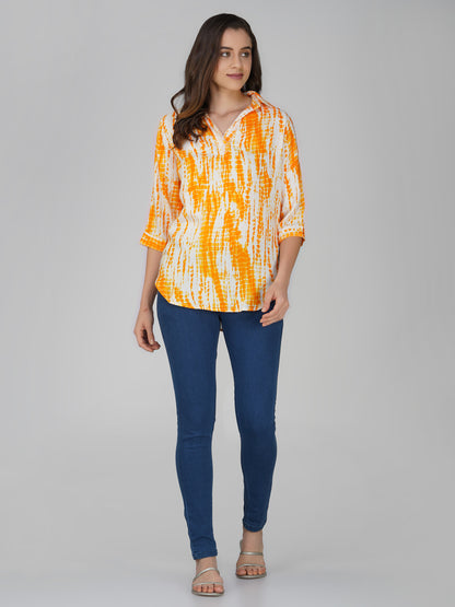 Vastraa Fusion Women's Rayon Festival and Regular Wear Printed Tops