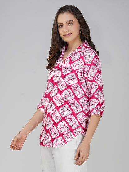 Vastraa Fusion Women's Rayon Festival and Regular Wear Printed Tops