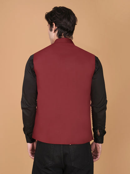 Vastraa Fusion Bandi Modi Koti, Nehru Jacket for Men, Cotton Waistcoat for All Occasion: Diwali, Wedding, Ethnic, Office Party, Formal & casual Look