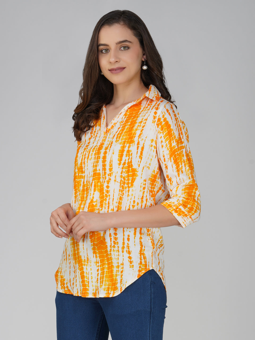 Vastraa Fusion Women's Rayon Festival and Regular Wear Printed Tops