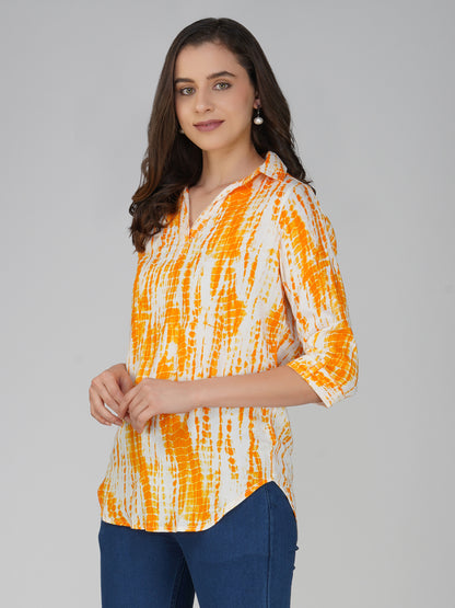 Vastraa Fusion Women's Rayon Festival and Regular Wear Printed Tops