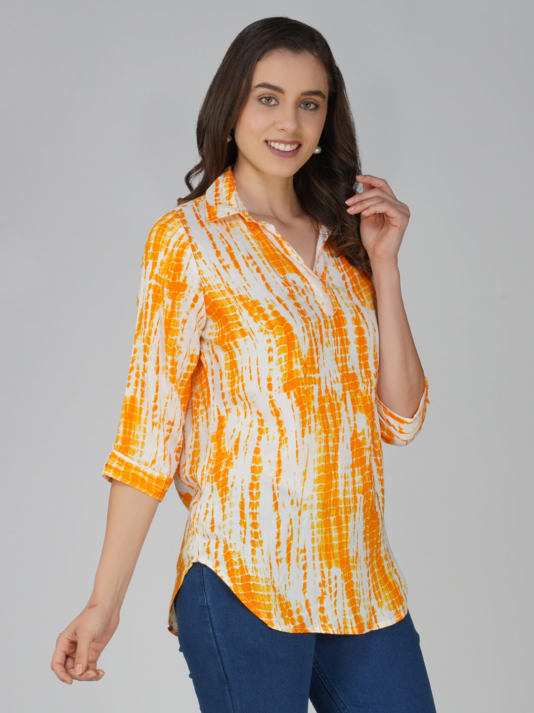Vastraa Fusion Women's Rayon Festival and Regular Wear Printed Tops