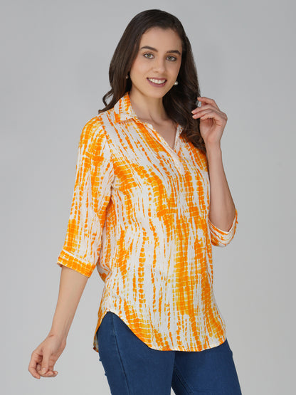 Vastraa Fusion Women's Rayon Festival and Regular Wear Printed Tops