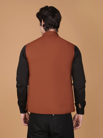 Vastraa Fusion Bandi Modi Koti, Nehru Jacket for Men, Cotton Waistcoat for All Occasion: Diwali, Wedding, Ethnic, Office Party, Formal & casual Look