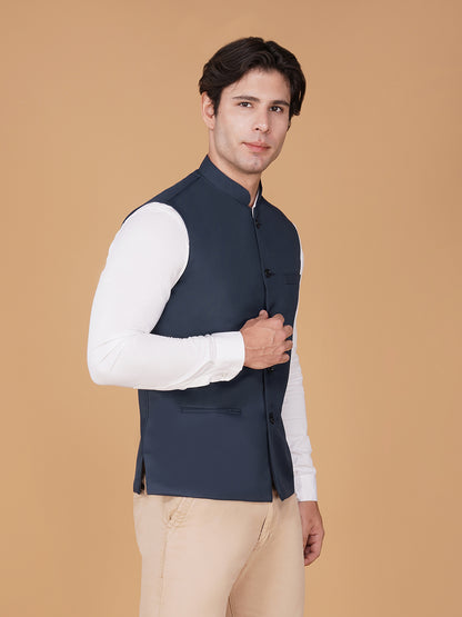 Vastraa Fusion Bandi Modi Koti, Nehru Jacket for Men, Cotton Waistcoat for All Occasion: Diwali, Wedding, Ethnic, Office Party, Formal & casual Look