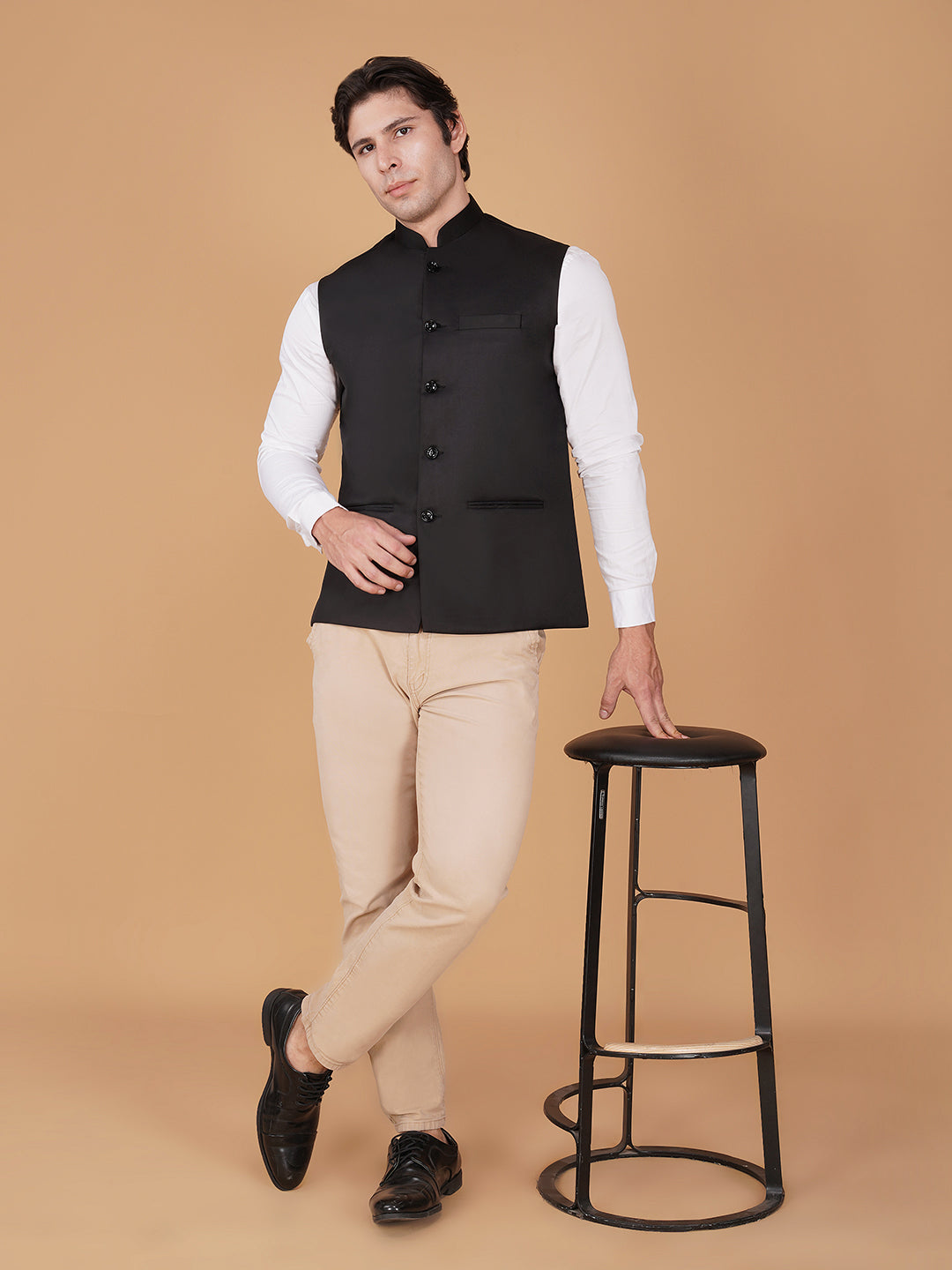 Vastraa Fusion Bandi Modi Koti, Nehru Jacket for Men, Cotton Waistcoat for All Occasion: Diwali, Wedding, Ethnic, Office Party, Formal & casual Look