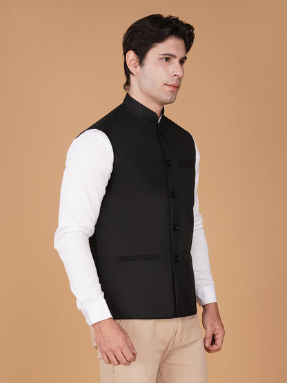 Vastraa Fusion Bandi Modi Koti, Nehru Jacket for Men, Cotton Waistcoat for All Occasion: Diwali, Wedding, Ethnic, Office Party, Formal & casual Look