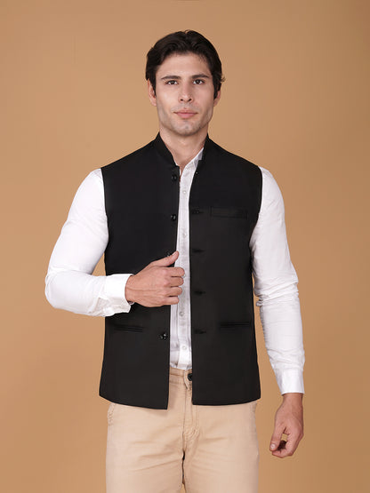 Vastraa Fusion Bandi Modi Koti, Nehru Jacket for Men, Cotton Waistcoat for All Occasion: Diwali, Wedding, Ethnic, Office Party, Formal & casual Look