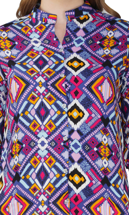 Vatsraa Fusion Women's CottonFestival and Regular Wear Printed Tops