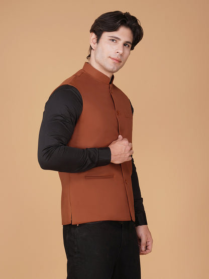 Vastraa Fusion Bandi Modi Koti, Nehru Jacket for Men, Cotton Waistcoat for All Occasion: Diwali, Wedding, Ethnic, Office Party, Formal & casual Look