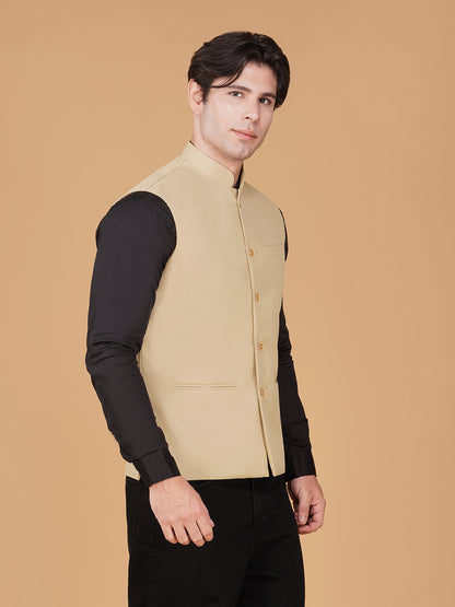 Vastraa Fusion Bandi Modi Koti, Nehru Jacket for Men, Cotton Waistcoat for All Occasion: Diwali, Wedding, Ethnic, Office Party, Formal & casual Look