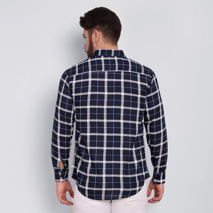 Vastraa Fusion Men's Rayon Checkered Shirt