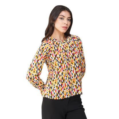 Vastraa Fusion Rayon Printed Regular Fit Tops for Women's