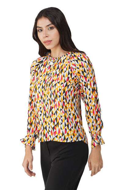 Vastraa Fusion Rayon Printed Regular Fit Tops for Women's