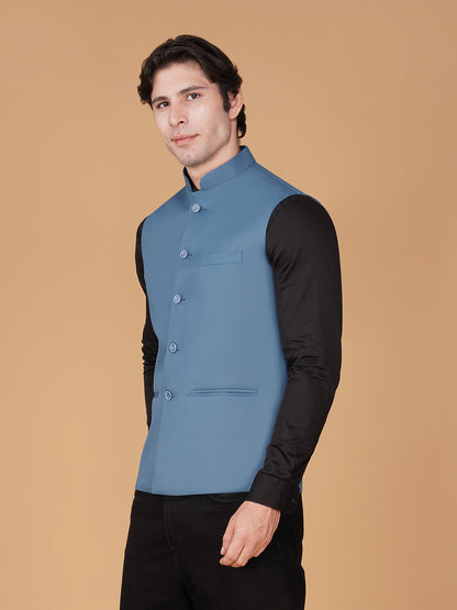 Vastraa Fusion Bandi Modi Koti, Nehru Jacket for Men, Cotton Waistcoat for All Occasion: Diwali, Wedding, Ethnic, Office Party, Formal & casual Look