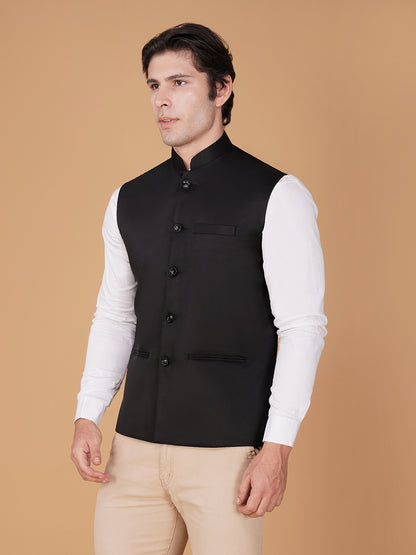 Vastraa Fusion Bandi Modi Koti, Nehru Jacket for Men, Cotton Waistcoat for All Occasion: Diwali, Wedding, Ethnic, Office Party, Formal & casual Look