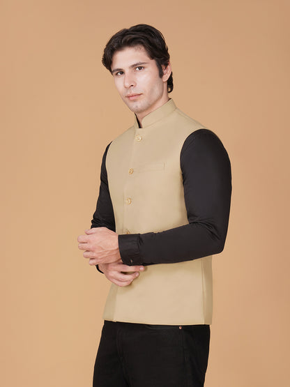 Vastraa Fusion Bandi Modi Koti, Nehru Jacket for Men, Cotton Waistcoat for All Occasion: Diwali, Wedding, Ethnic, Office Party, Formal & casual Look