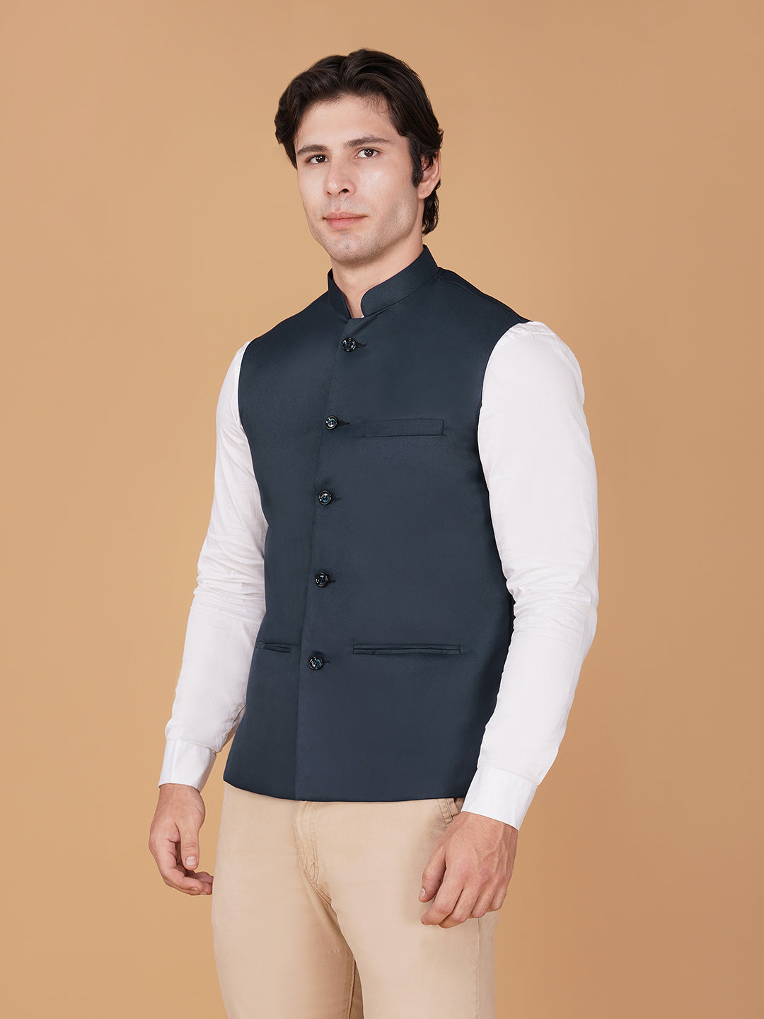 Vast Jacket Vastraa Fusion Bandi Modi Koti, Nehru Jacket for Men, Cotton Waistcoat ...