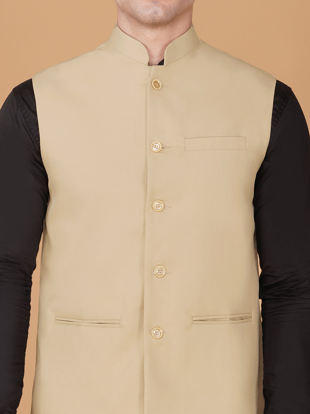 Vastraa Fusion Bandi Modi Koti, Nehru Jacket for Men, Cotton Waistcoat for All Occasion: Diwali, Wedding, Ethnic, Office Party, Formal & casual Look