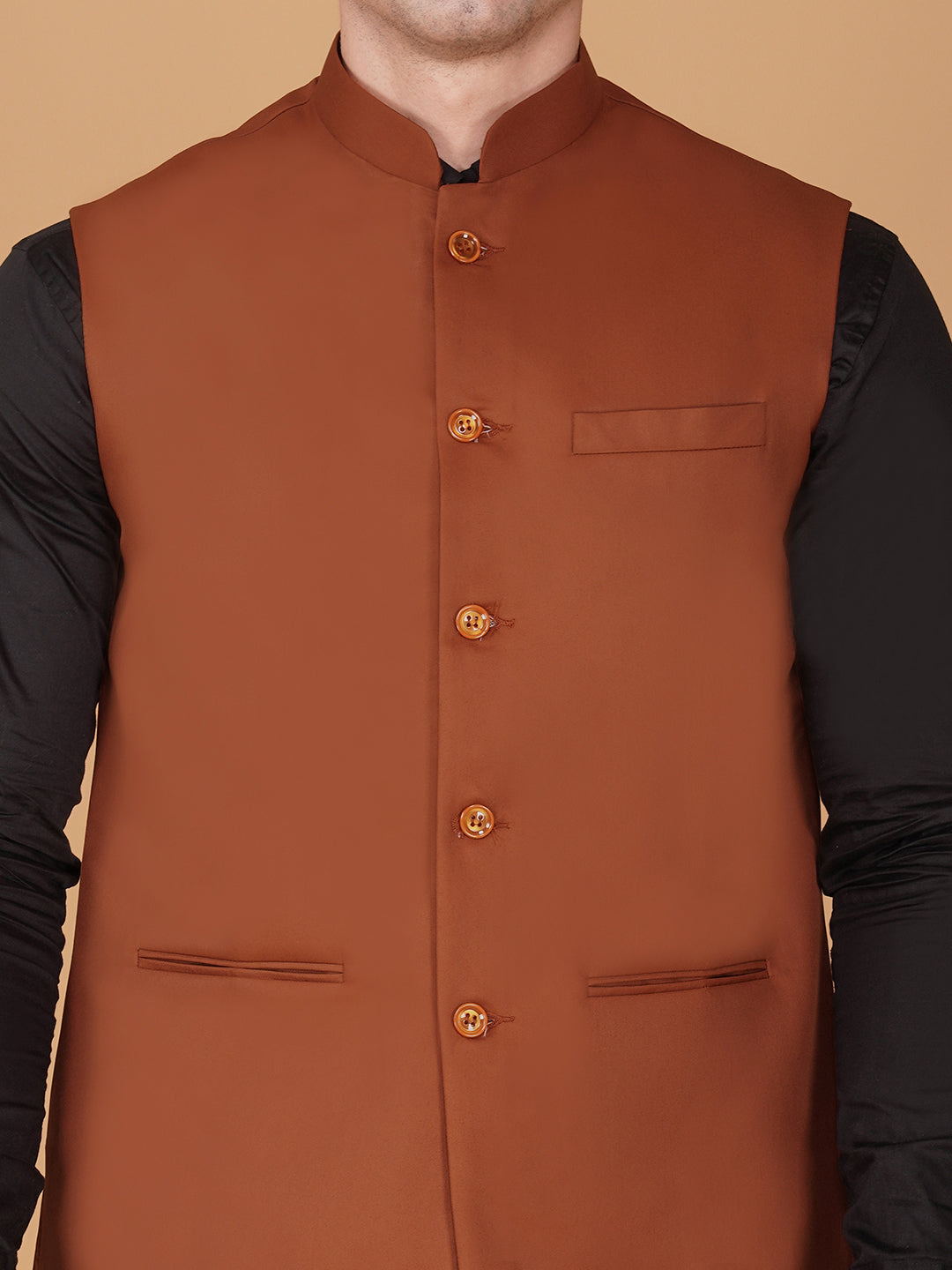 Vastraa Fusion Bandi Modi Koti, Nehru Jacket for Men, Cotton Waistcoat for All Occasion: Diwali, Wedding, Ethnic, Office Party, Formal & casual Look