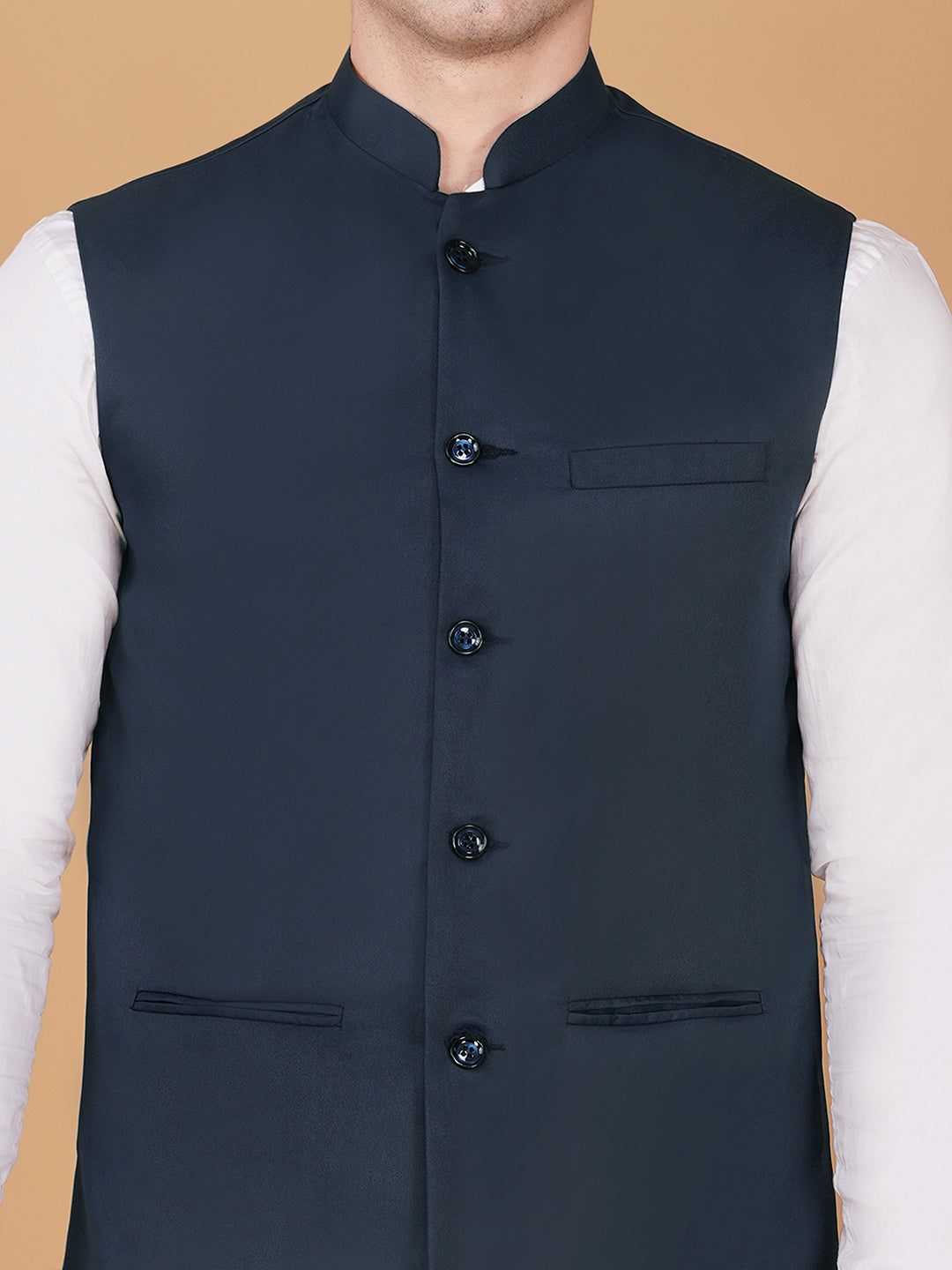 Vastraa Fusion Bandi Modi Koti, Nehru Jacket for Men, Cotton Waistcoat for All Occasion: Diwali, Wedding, Ethnic, Office Party, Formal & casual Look