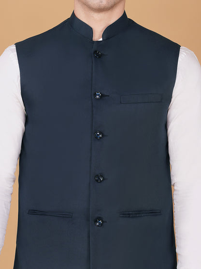 Vastraa Fusion Bandi Modi Koti, Nehru Jacket for Men, Cotton Waistcoat for All Occasion: Diwali, Wedding, Ethnic, Office Party, Formal & casual Look