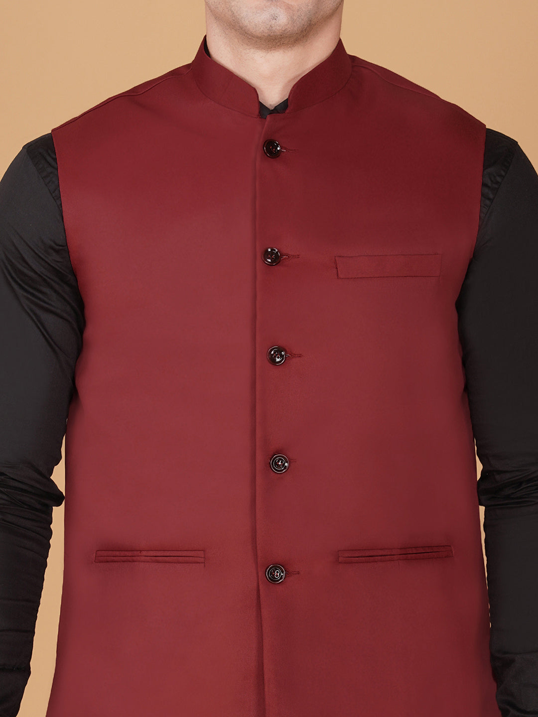 Vastraa Fusion Bandi Modi Koti, Nehru Jacket for Men, Cotton Waistcoat for All Occasion: Diwali, Wedding, Ethnic, Office Party, Formal & casual Look