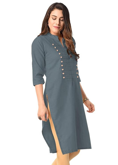 Vastraa Fusion Women's Cotton Regular KurtI